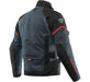 Dainese Tempest 3 D Dry Jacket Ebony/Black/Lava Red Size - 50 Dainese