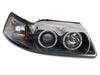 Raxiom 99-04 Ford Mustang Dual LED Halo Projector Headlights- Black Housing (Clear Lens) Raxiom