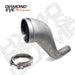 Diamond Eye KIT 4in DWNP HX40 TURBO-DIRECT FLANGE W/ V-Band CLAMP AL DODGE 94-02 Diamond Eye Performance