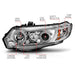 ANZO 2006-2011 Honda Civic Projector Headlights w/ Halo Chrome (CCFL) ANZO