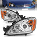 ANZO 2004-2007 Mitsubishi Lancer Projector Headlights w/ Halo Chrome (CCFL) ANZO