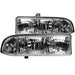 ANZO 1998-2005 Chevrolet S-10 Crystal Headlights Chrome ANZO