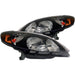 ANZO 2003-2008 Toyota Matrix Crystal Headlights Black ANZO