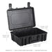 Go Rhino XVenture Gear Hard Case - Medium 18in. / Lockable / IP67 / Automatic Air Valve - Tex. Black Go Rhino