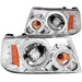 ANZO 2001-2011 Ford Ranger Projector Headlights w/ Halo Chrome (CCFL) 1 pc ANZO