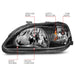 ANZO 1999-2000 Honda Civic Crystal Headlights Black ANZO