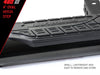 Go Rhino 4in Oval Hitch Step - Black Go Rhino