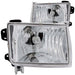 ANZO 1998-2000 Nissan Frontier Crystal Headlights Chrome