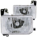 ANZO 1988-1989 Nissan Hardbody Crystal Headlights Chrome