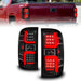 ANZO 15-19 Chevrolet Silverado 2500 HD/3500 HD LED Taillight w/ Sequential Black Housing/Clear Lens