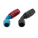 Fragola -16AN x 45 Degree Pro-Flow Hose End - Black