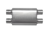 Gibson MWA Superflow Dual/Dual Oval Muffler - 4x9x14in/3in Inlet/3in Outlet - Stainless