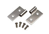 Kentrol 76-06 JEEP CJ Wrangler YJ/TJ Lower Door Hinge Pair - Polished Silver