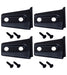 Kentrol 07-18 Jeep Wrangler JK Door Hinge Overlays 4 Pieces 2 Door - Textured Black