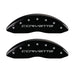 MGP 4 Caliper Covers Engraved Front & Rear C6/Corvette Black finish silver ch