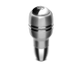 Momo Automatico Shift Knob - Aluminum, Chrome Insert