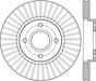 Stoptech 14-16 Ford Fiesta Front Cryo Rotor