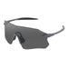 Aero Cycling Sunglass Matte Gray Smoke Silver Mirror