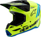 Sm3 Youth Radium Helmet Gry/blk/ylw Fluo Matte Ys