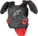 A-5 S Youth Chest Protector Black/white/red Sm/md