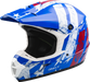 Mx-46 Patriot Off-road Helmet Matte Black/grey/blue Xs