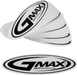 Sticker Gmax Helmets Logo Black/white 5" 100/pk