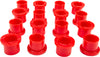 Control Arm Bushings Front Red Pol