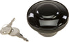 Gas Cap Screw-in W/lock&cover Non-vented Black