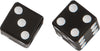 Valve Stem Caps Black Dice Pr