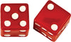 Valve Stem Caps Red Dice Pr