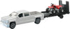 Replica 1:43 Truck/trailer/atv Chevy White/atv Red