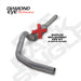 Diamond Eye KIT 4in CB MFLR RPLCMENT PIPE SGL AL: 94-97 FORD 7.3L F250/F350 PWRSTROKE Diamond Eye Performance