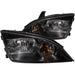 ANZO 2005-2007 Ford Focus Crystal Headlights Black ANZO