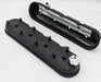 Granatelli 96-22 GM LS Tall Valve Cover w/Angled Coil Mounts - Black Wrinkle (Pair) Granatelli Motor Sports