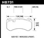 Hawk 15-17 Audi RS7 / 14-15 Mercedes G63 AMG / SL63 AMG HPS 5.0 Street Front Brake Pads Hawk Performance