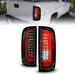 ANZO 15-21 GMC Canyon Full LED Taillights w/ Red Lightbar Black Housing/Clear Lens ANZO