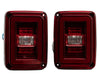 Raxiom 07-18 Jeep Wrangler JK JL Style LED Tail Lights- Black Housing - Red Lens Raxiom