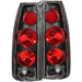 ANZO 1999-2000 Cadillac Escalade Taillights Black 3D Style ANZO