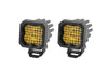 Diode Dynamics Stage Series C1 LED Pod Sport - Yellow Wide Standard ABL (Pair) Diode Dynamics