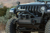 Go Rhino 07-20 Jeep Wrangler JL/JLU/JK/JKU/Gladiator JT Rockline Front Stubby Bumper w/ Overrider Go Rhino