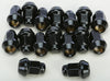 Lug Nuts Black Pol 3/8" 24 60' Tapered 16/Pk AWC