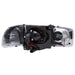 ANZO 1999-2006 Gmc Sierra 1500 Projector Headlights w/ U-Bar Chrome ANZO