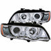 ANZO 2000-2003 BMW X5 Projector Headlights w/ Halo Chrome ANZO