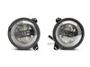 Raxiom 18-22 Jeep Wrangler JL/JT Axial Series LED Headlights- Black Housing (Clear Lens) Raxiom