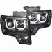 ANZO 2009-2014 Ford F-150 Projector Headlights w/ U-Bar Black ANZO