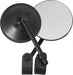 Universal 4" Round Mirror 4" Stem Black HARDDRIVE