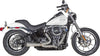 Comp S 2in1 Exhaust Softail Brushed W/Carbon End Cap TBR