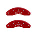 MGP 4 Caliper Covers Engraved Front & Rear Gen 5/SS Red finish silver ch MGP