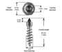 1" 25mm Standard Screw Studs Qty 250 IGRIP