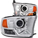 ANZO 2009-2016 Dodge Ram 1500 Projector Headlights w/ Halo Chrome (CCFL) ANZO